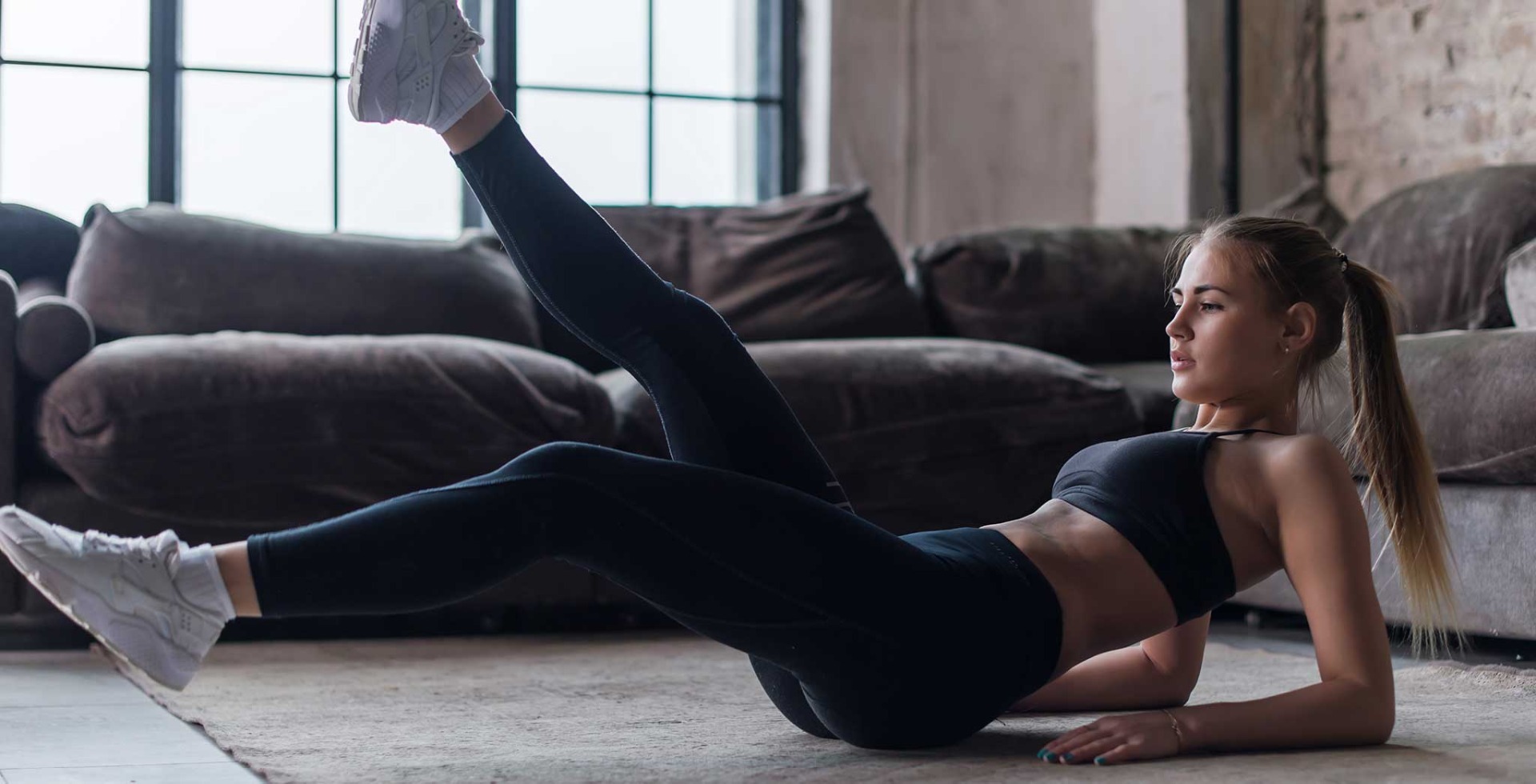 Exercising in a Pilates Studio
